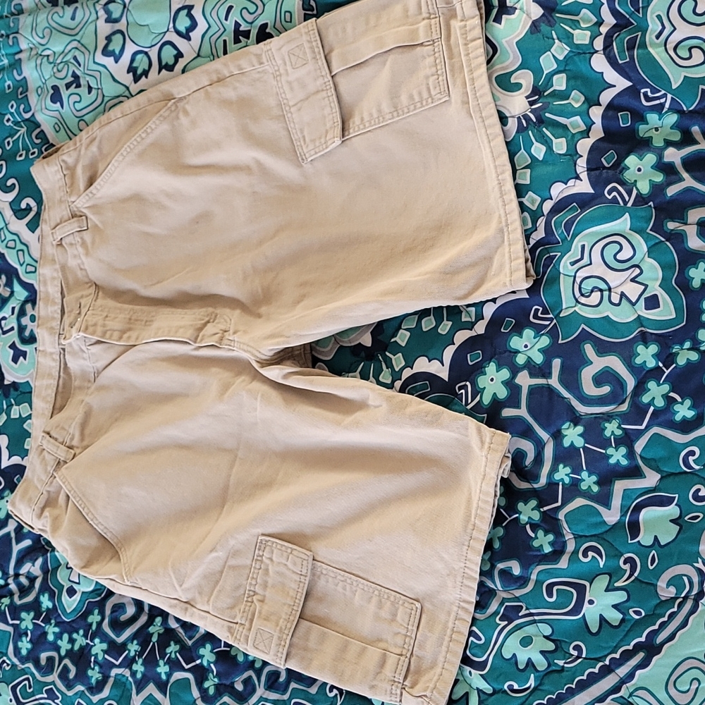 Men's Wrangler Hero khaki Jean shorts sz 34